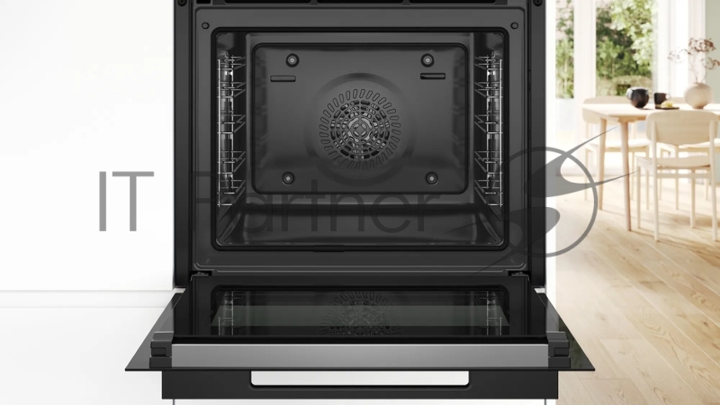 Встраиваемый духовой шкаф с 14 режимами нагрева,контроль температуры от 30 °C до 300 °C,объем 71 л