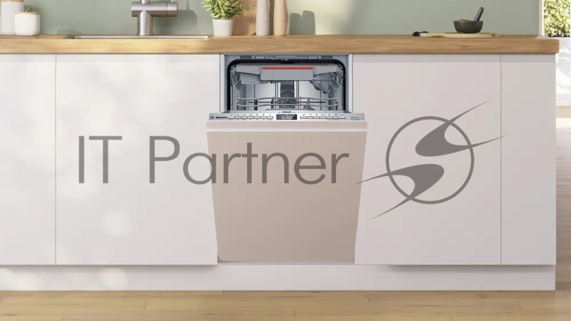 Встраиваемая посудомоечная машина Bosch, 45 см, 10 комплектов, электронное управление, дисплей, энергоэффективность А+, уровень шума 48 дБ, цвет белый