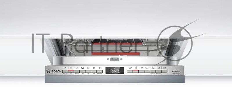 Встраиваемая посудомоечная машина Bosch, 45 см, 10 комплектов, электронное управление, дисплей, энергоэффективность А+, уровень шума 48 дБ, цвет белый