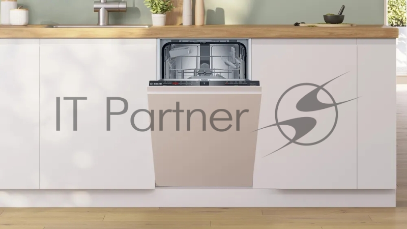 Встраиваемая посудомоечная машина Bosch, 45 см, 9 комплектов, 5 программ, 2 корзины, электронное управление, дисплей, HygienePlus, VarioSpeed Plus, конденсационная сушка, энергоэффективность А+, уровень шума 48 дБ, цвет белый