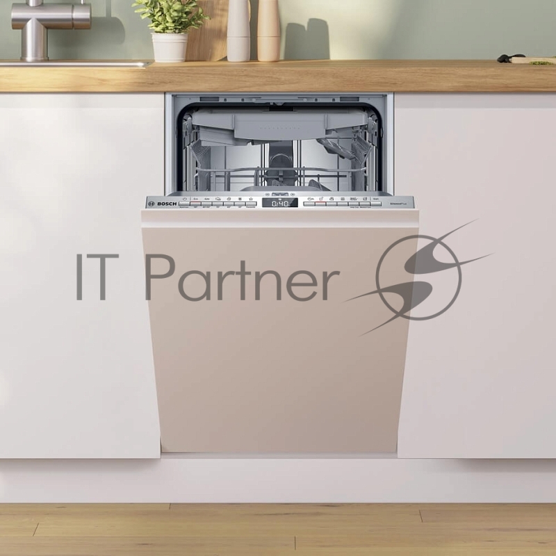 Встраиваемая посудомоечная машина Bosch SPV4EMX10E загрузка на 10 комплектов посуды, электронное управление, 6 программ, 44.8x55x81.5 см, нержавеющая сталь цвет, сушка: с открыванием дверцы/с теплообменником, индикация на полу: луч