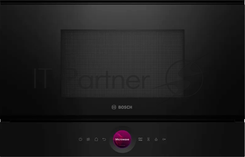 Встраиваемая микроволновая печь Bosch BFR7221B1 900Вт, 5 режимов, инвертер, 21 л, черный, петли справа