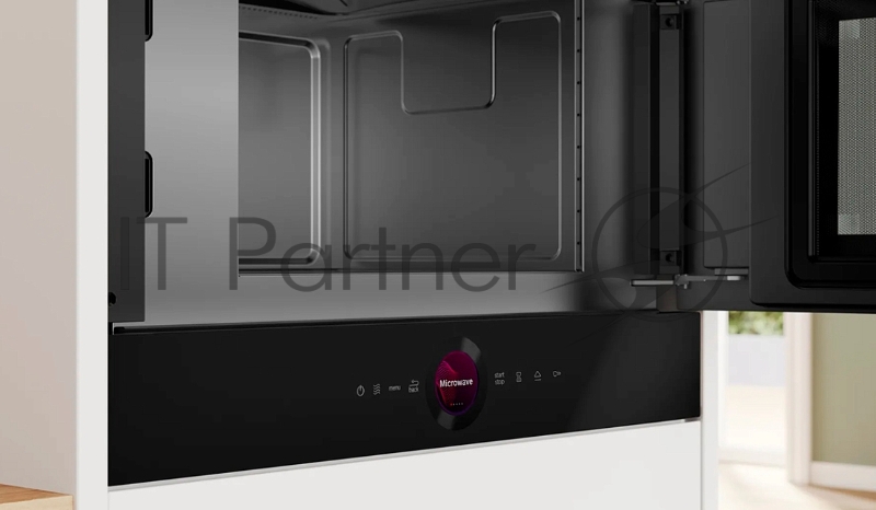 Встраиваемая микроволновая печь Bosch BFR7221B1 900Вт, 5 режимов, инвертер, 21 л, черный, петли справа