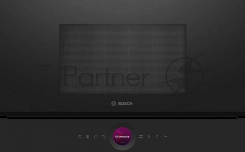 Встраиваемая микроволновая печь Bosch BEL7321B1 900Вт, 5 режимов, кварцевый гриль,инвертер, 21 л, черный, петли слева
