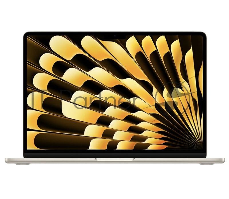 Ноутбук Apple 13-inch MacBook Air: Apple M3 with 8-core CPU, 8-core GPU/8GB/256GB SSD - Starlight/EN