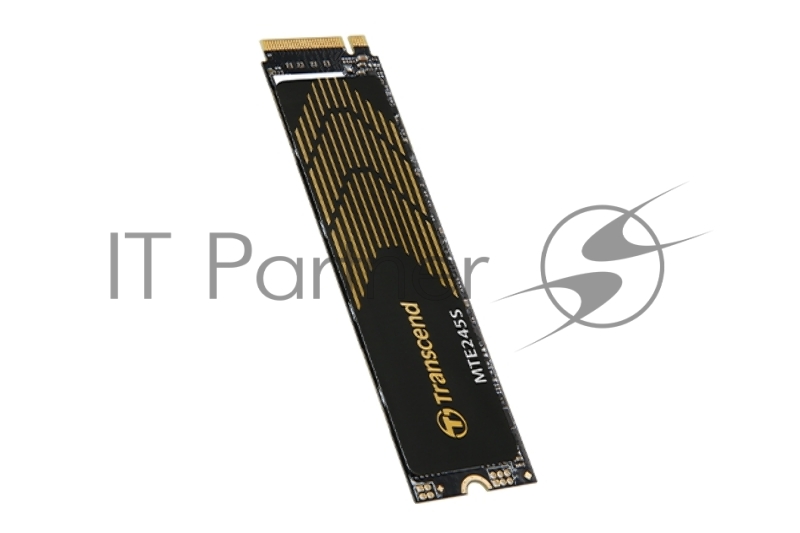 Твердотельный накопитель Transcend SSD MTE245S, 2000GB, M.2(22x80mm), NVMe 1.4, PCIe 4.0 x4, 3D NAND, R/W 5300/4600MB/s, IOPs 620 000/480 000, TBW 600, DWPD 0.33, 5 лет
