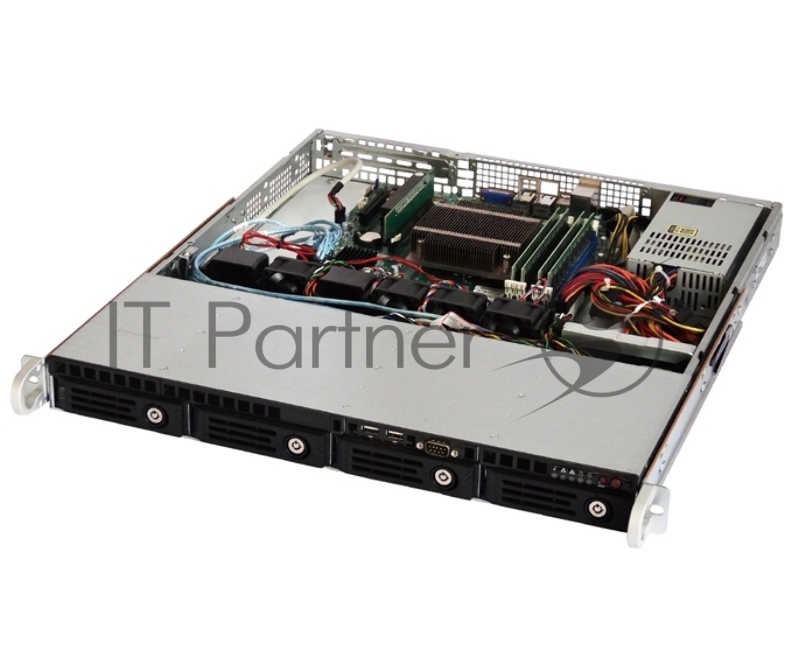 Серверный корпус 1U rackmount chassis with 400W PSU