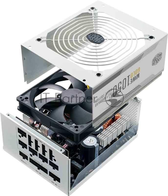 Блок питания 1050 Ватт/ Power Supply Cooler Master MWE Gold V2,FM1050 ATX3.0 A/EU-White EPS12V, APFC, 24 pin, 4+4 pin, 8 pin CPU, 12 SATA, 6+2 pin x6 PCI-E