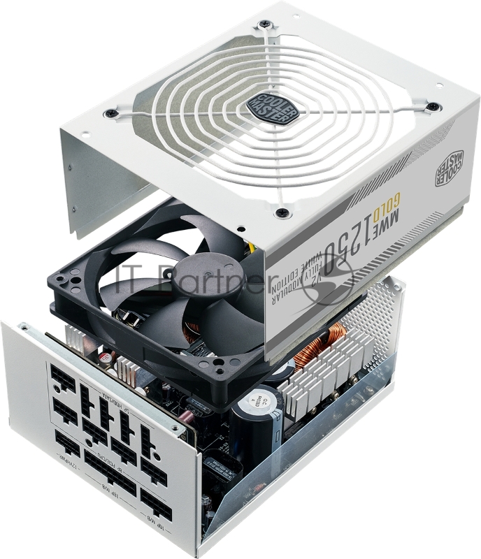 Блок питания 1250 Ватт/ Power Supply Cooler Master MWE Gold V2, FM 1250W ATX3.0 A/EU-White, EPS12V, APFC, 24 pin, 4+4 pin, 8 pin CPU, 12 SATA, 6+2 pin x8 PCI-E