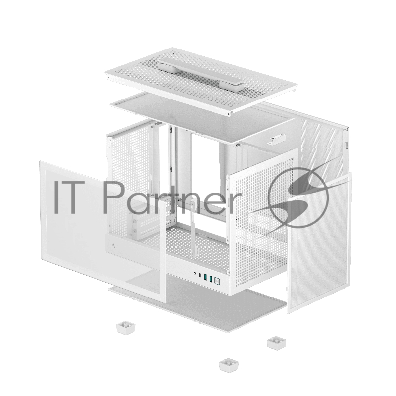Корпус ПК без блока питания Deepcool Case CH160 White