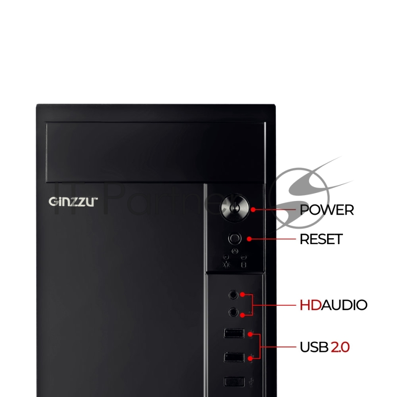 Корпус Ginzzu B410 mATX