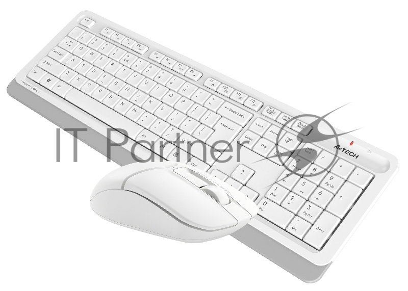 Клавиатура + мышь A4Tech Fstyler FG1012 клав:белый мышь:белый USB беспроводная Multimedia