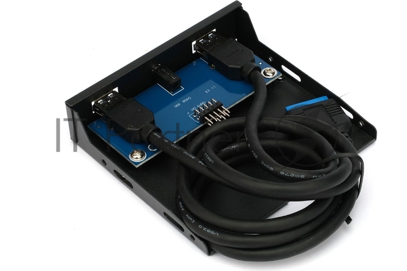 Планка USB 3.0 на переднюю панель 3.5 Gembird, FP3.5-USB3-2A-HDA, 2xUSB-A 3.0 + 1xHD audio