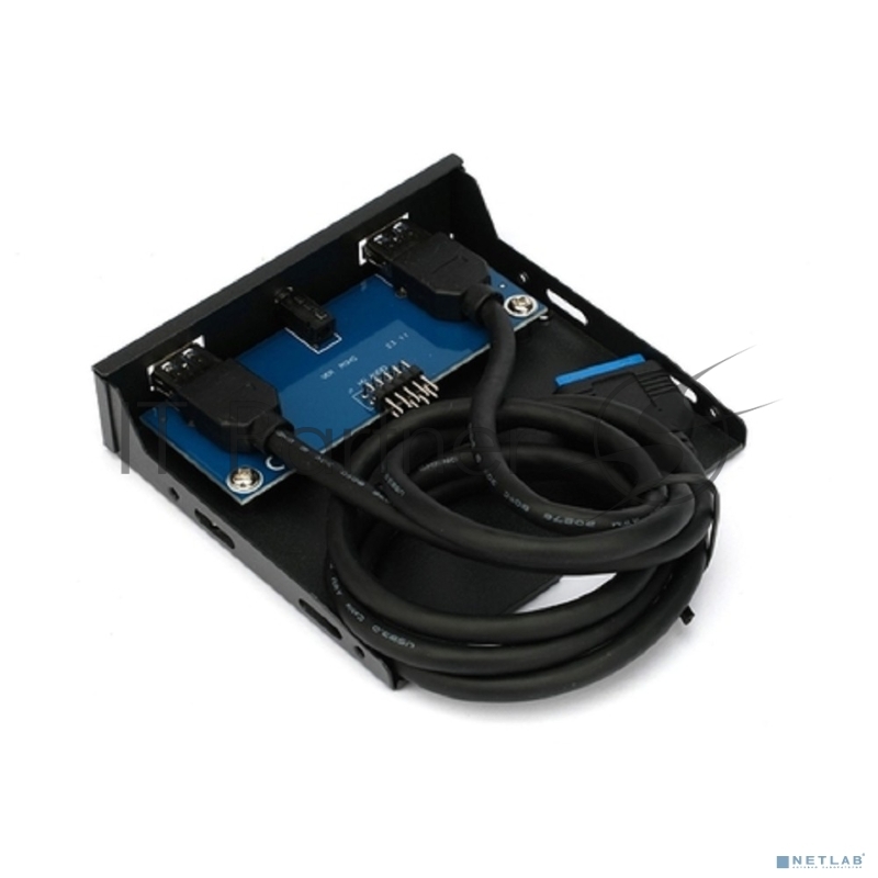 Планка USB 3.0 на переднюю панель 3.5 Gembird, FP3.5-USB3-2A-HDA, 2xUSB-A 3.0 + 1xHD audio