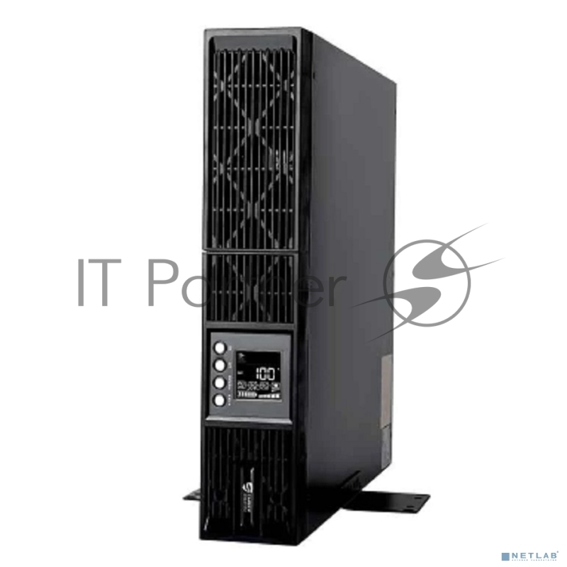 Источник бесперебойного питания UPS Сайбер Электро ЭКСПЕРТ-II-2000Р Онлайн, Стойка/Напольный 2000ВА/2000Вт. USB/RS-232/SNMP Slot/EPO/RJ-11/RJ-45 (8 IEC С13) (12В /9Ач. х 4) 2U