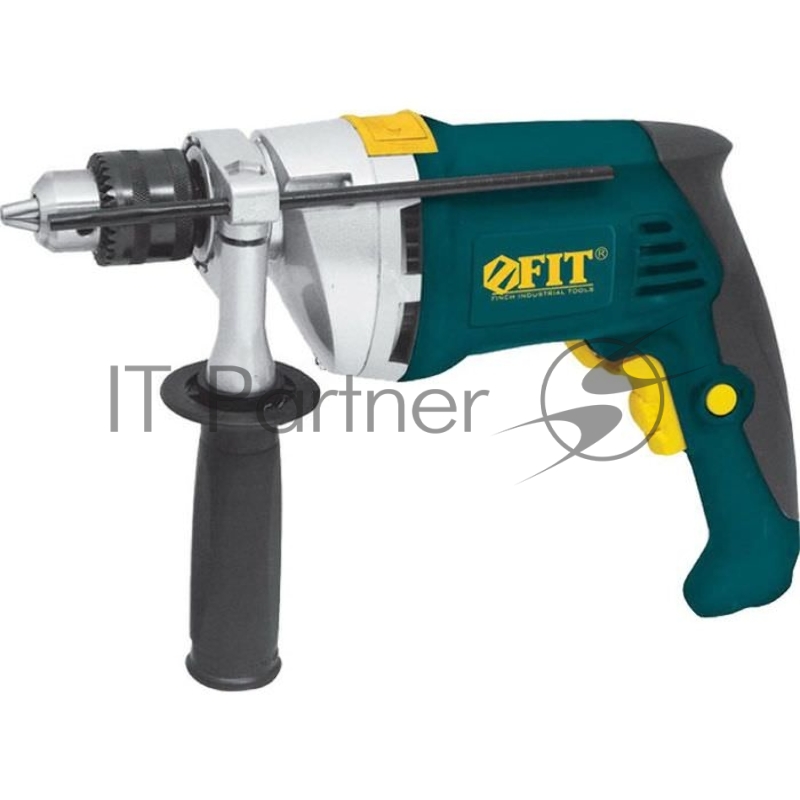 Дрель Ударная FIT ID-1051x2, 1050 Вт, 0-1100/2800 об/мин, КлП 13мм, мет. корп., рез. накл., 2,5 кг, коробка