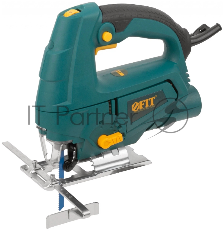 Лобзик FIT JS-601 570 Вт, 0-3000 ход/мин, БзП, маятник, 65 мм, 1,9 кг, рез. накл., коробка