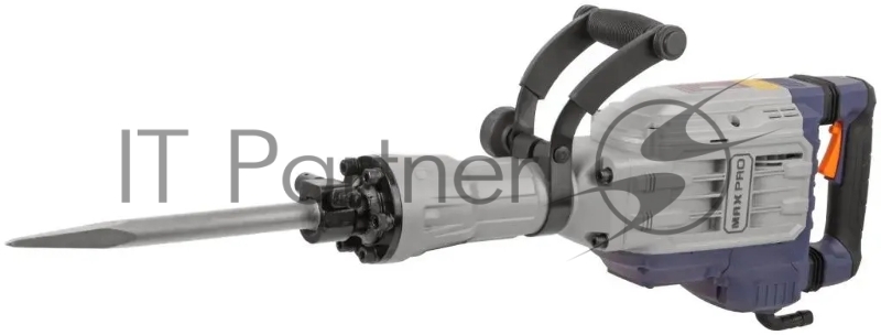 Молоток отбойный MAX-PRO MPDH1700/14H электрический 1700 Вт, 1900 уд/мин, 60 Дж, 30 мм HEX, 14 кг, резиновый кабель, дополнительные щетки, кейс