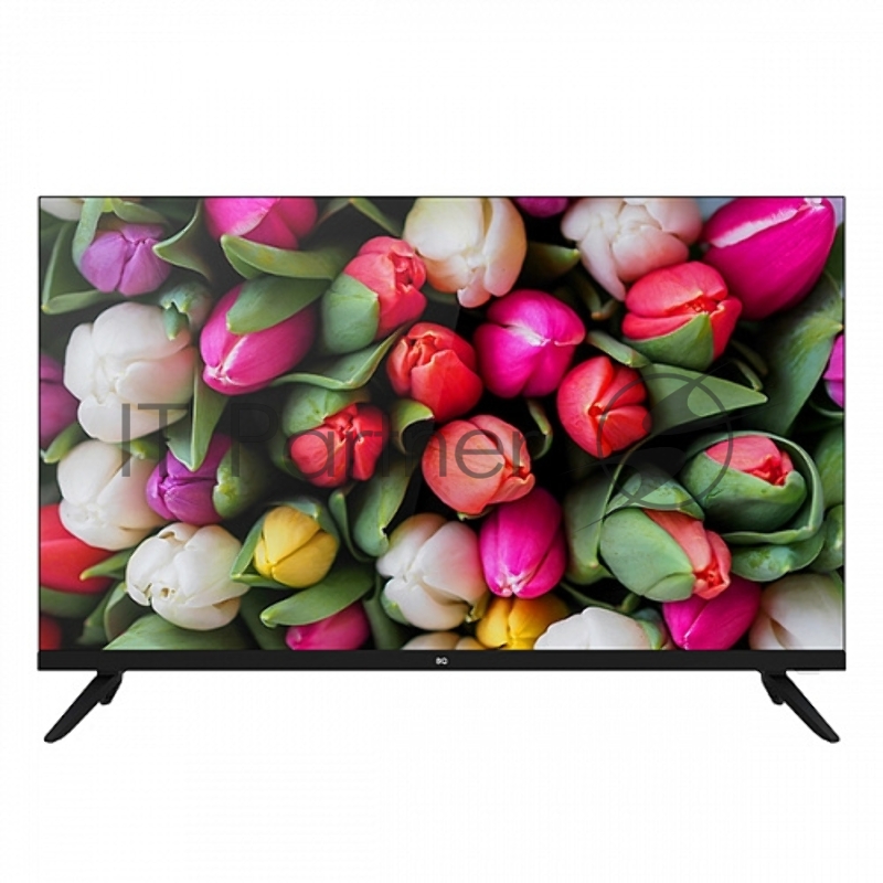 Телевизор BQ 32FS40B Black (РФ). 32 , 81,5 см, 1366х768, 200 cd/m2 ±10%, 5000:1, DVB-C/T/T2, 3 HDMI, 2 USB, звук 2х8 Вт, Smart TV, ОС Android 12 + BQ launcher, магазин приложений, стриминговые сервисы, тонкие рамки