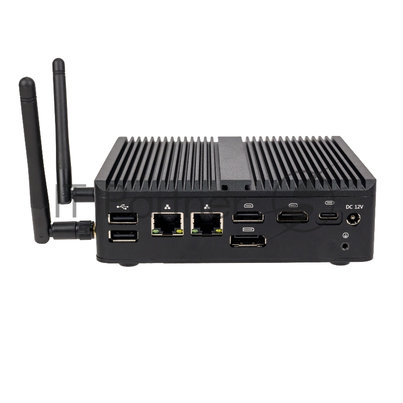 Неттоп HIPER BASIS BC119 Intel N-series N100(0.8Ghz)/8192Mb/256SSDGb/n 1y/0.65kg/черный/Win11Pro + Безвентиляторный/БП 36Вт/металл/VESA Адаптер на 75х75, 100х100