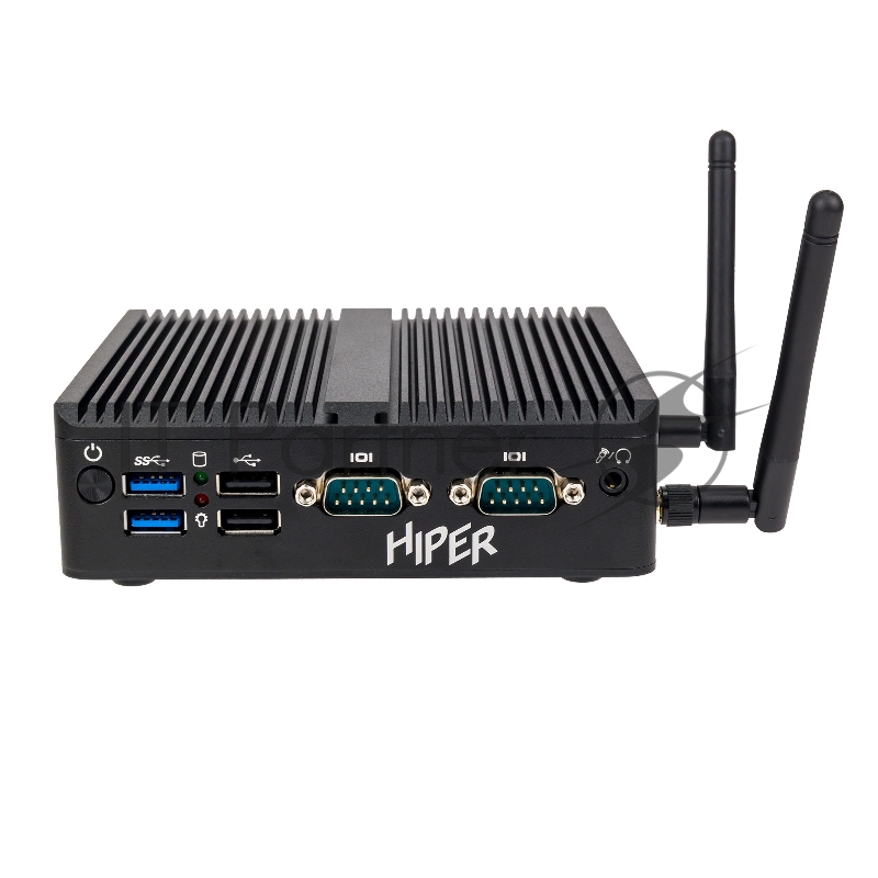 Неттоп HIPER BASIS BC119 Intel N-series N100(0.8Ghz)/8192Mb/256SSDGb/n 1y/0.65kg/черный/Win11Pro + Безвентиляторный/БП 36Вт/металл/VESA Адаптер на 75х75, 100х100