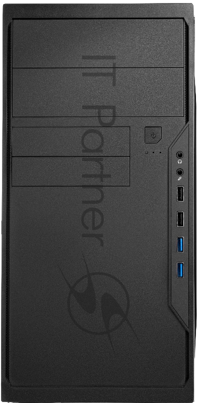 Корпус с блоком питания 450Вт Case Foxline FL-733R-FZ450R-U32-NRP mATX case, black, w/PSU 450W 12cm, w/2xUSB2.0, w/2xUSB3.0, w/P-lock, w/E-lock, w/rear LED lighting button, w/pwr cord, w/o FAN