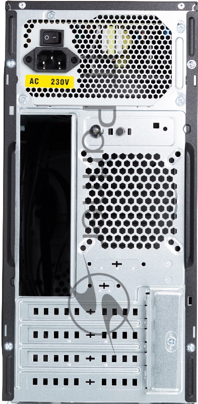 Корпус с блоком питания 450Вт Case Foxline FL-733R-FZ450R-U32-NRP mATX case, black, w/PSU 450W 12cm, w/2xUSB2.0, w/2xUSB3.0, w/P-lock, w/E-lock, w/rear LED lighting button, w/pwr cord, w/o FAN