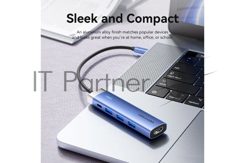 Мультифункциональный хаб Vention USB Type C 5 в 1