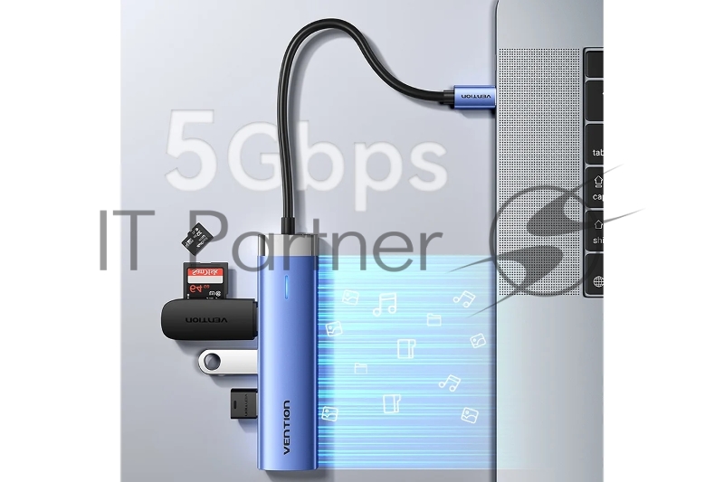 Мультифункциональный хаб Vention USB Type C 5 в 1