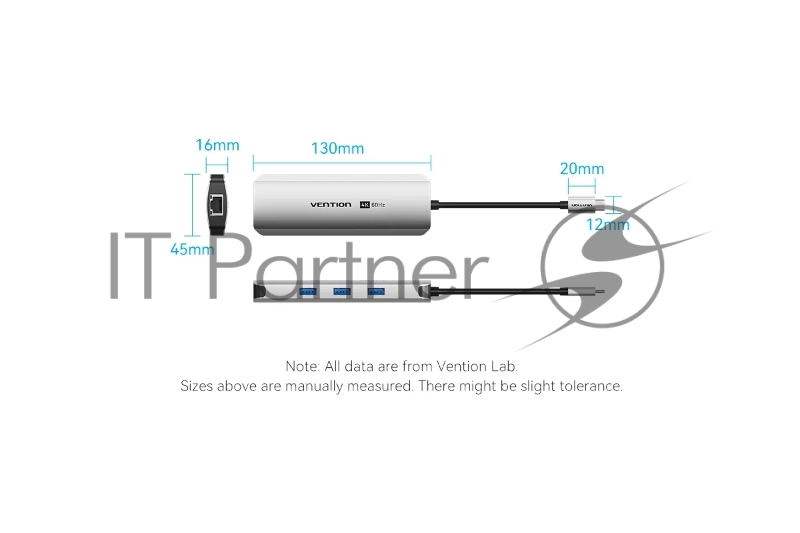 Мультифункциональный хаб Vention USB Type C 8 в 1