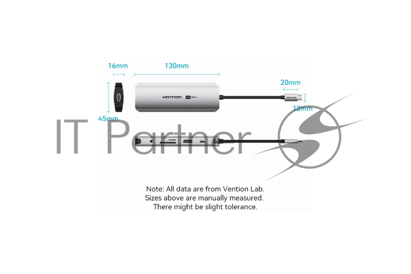 Мультифункциональный хаб Vention USB Type C 9 в 1