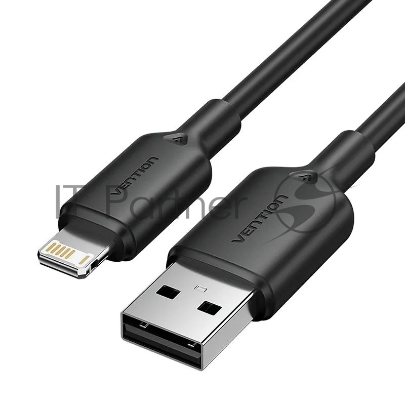 Кабель Vention USB 2.0 AM/Lightning 8M для iPad/iPhone 2.4A Черный