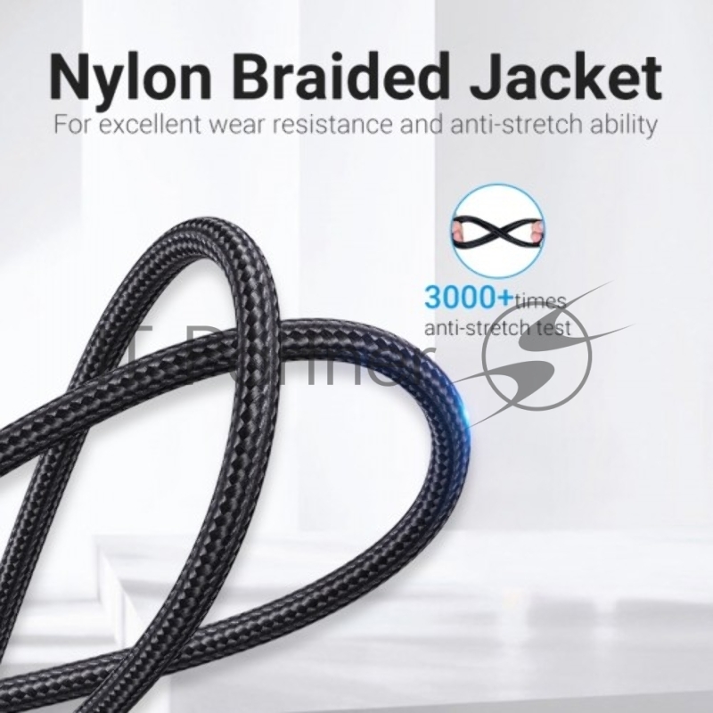 Кабель Vention USB 2.0 CM/AM 5A - 1м. U-образный