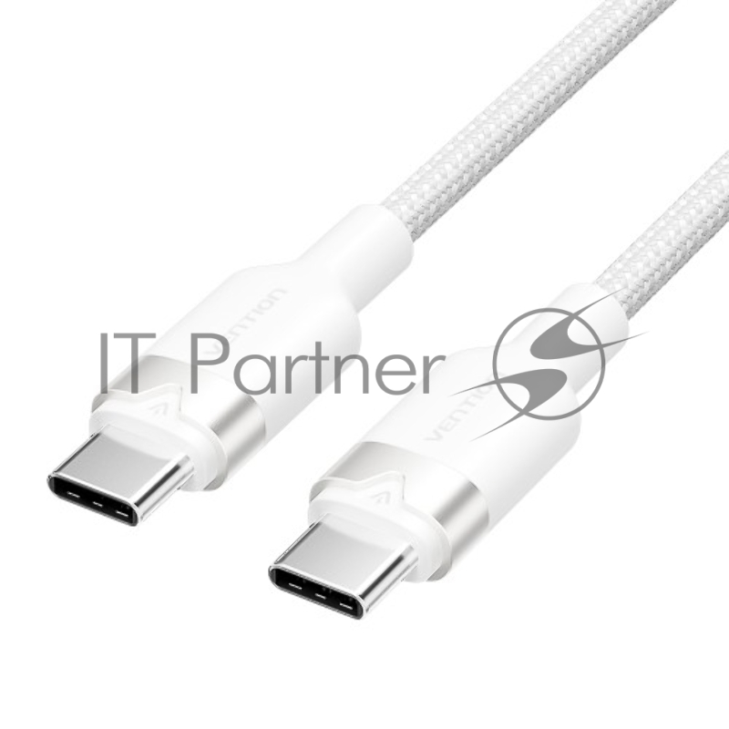 Кабель Vention USB 2.0 CM/CM - 1м. Белый 3А PD60W