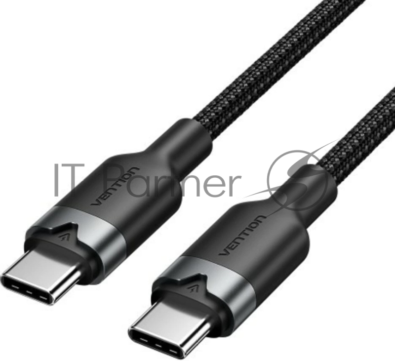 Кабель Vention USB 2.0 CM/CM - 2м. Черный 3А PD60W