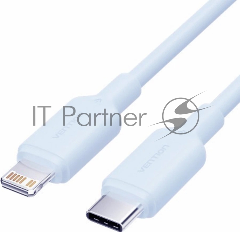 Кабель Vention USB 2.0 CM/Lightning 8M для iPad/iPhone 3A - 1м. Голубой