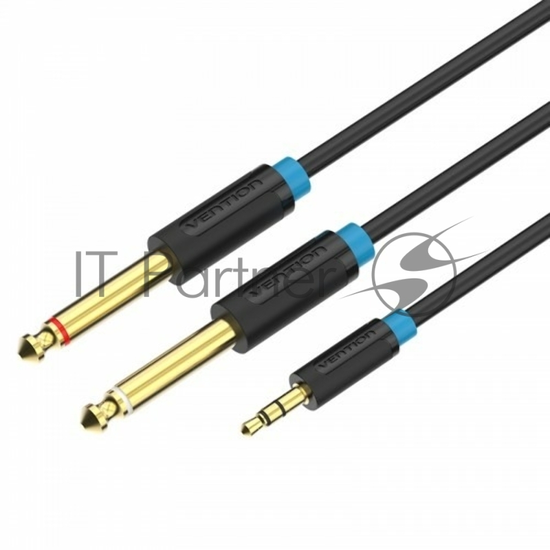 Кабель Vention аудио Jack 3,5 mm M/2Jack 6,5 mm M - 2 м