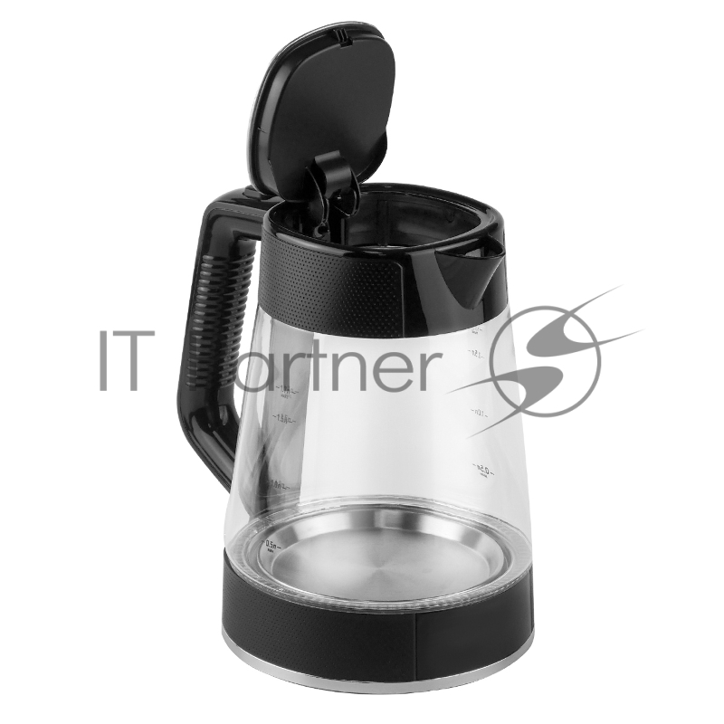 Чайник Centek CT-1014 (черный) стекло 1.7л, 2200Вт, LED, Защита от перегрева, STRIX контроллер