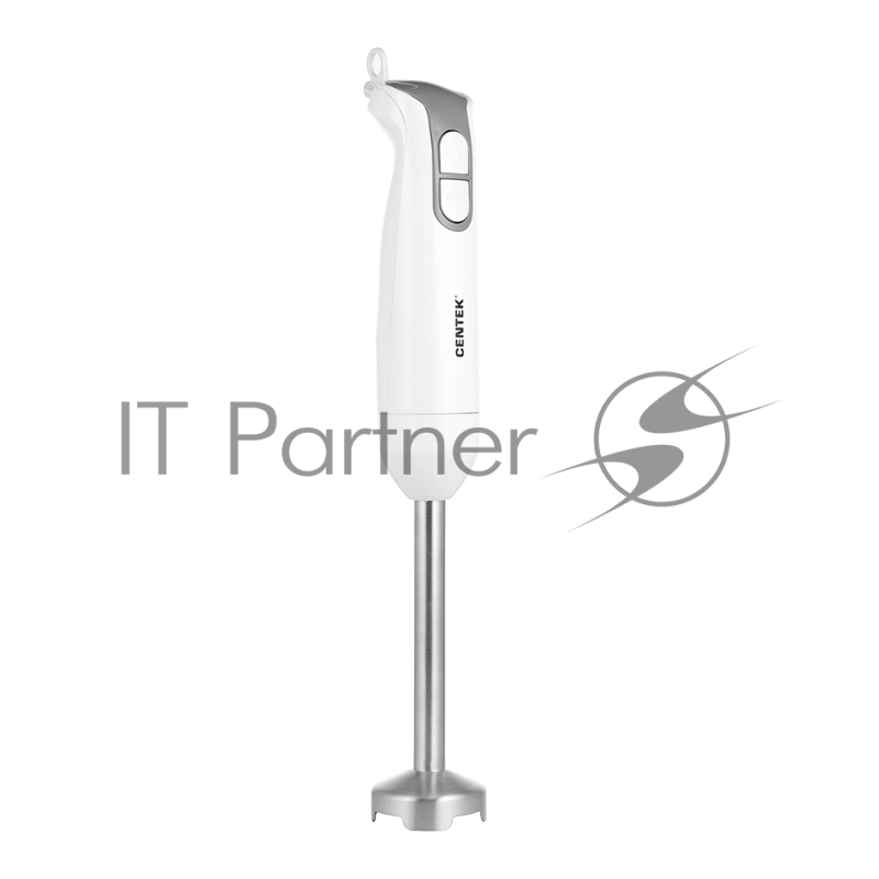 Блендер Centek CT-1336 (белый/серый) 800Вт DC мотор, стальная насадка, стакан 600мл, чоппер, венчик