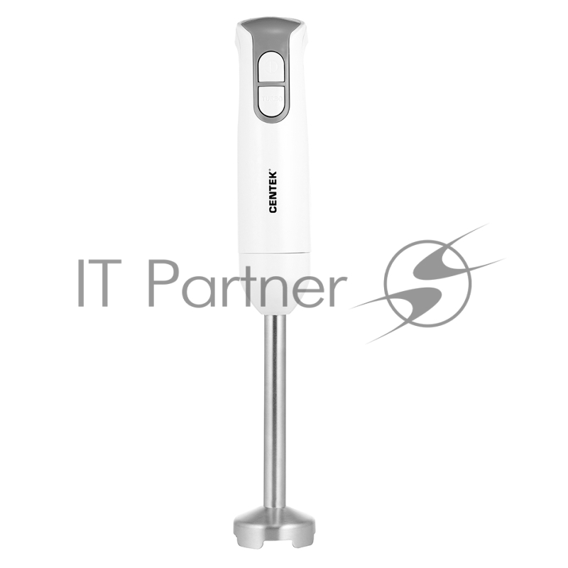 Блендер Centek CT-1336 (белый/серый) 800Вт DC мотор, стальная насадка, стакан 600мл, чоппер, венчик