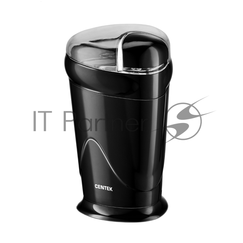 Кофемолка Centek CT-1358 (черный) 200Вт, 60 г, 6 ЧАШЕК АРОМАТНОГО КОФЕ, прозрачная крышка