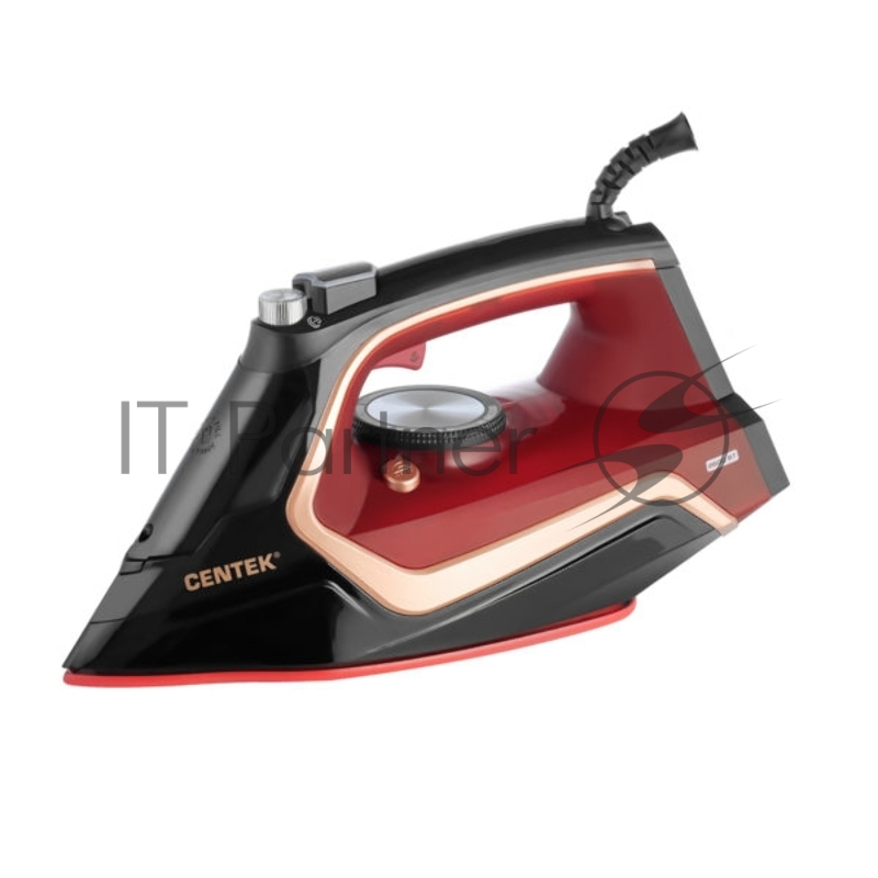 Утюг Centek CT-2313 RED (красный) 2600Вт керамич. подошва, 350мл, паровой удар, самоочистка, капля-стоп