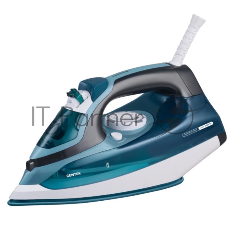 Утюг Centek CT-2320 BLUE (бирюза) 2200Вт 2м 350 мл Керамика 25гр/мин Капля-стоп Самоочистка