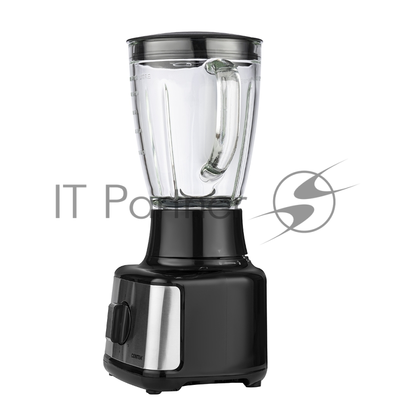 Блендер настольный Centek CT-1303 <1200 Вт> стеклянный стакан 1.5л, 4 скорости + Pulse, 4 лезвия