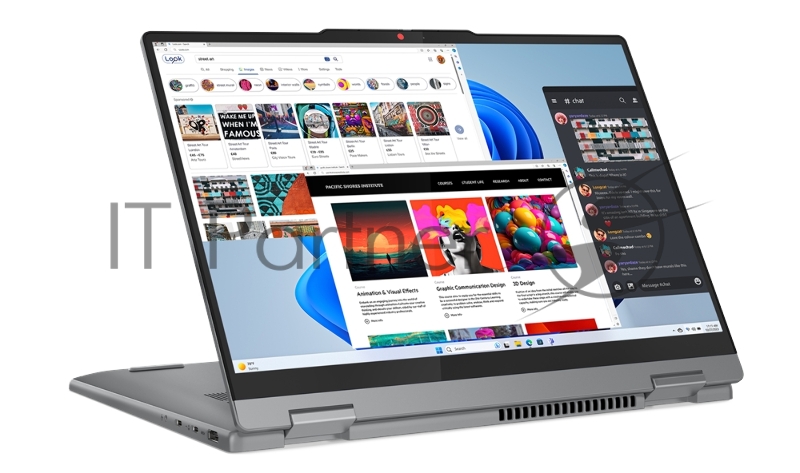 Ноутбук Lenovo IdeaPad 5 2-in-1 14AHP9 14(1920x1200 IPS)/Touch/AMD Ryzen 5 8645HS(4.3Ghz)/16384Mb/512SSDG Radeon 760M/Cam/BT/WiFi/57WHr/war 1y/1.6kg/luna grey/noOS + 65W, Pen, RU kbd