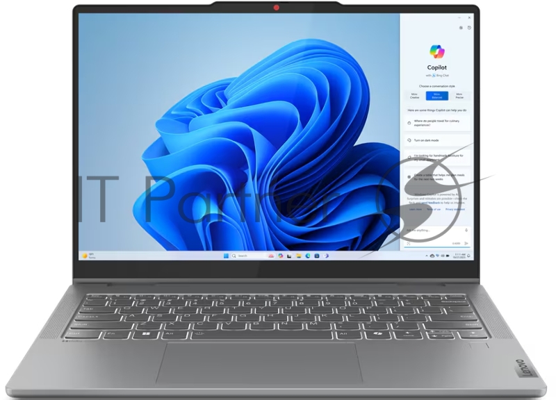 Ноутбук Lenovo IdeaPad 5 2-in-1 14IRU9 14(1920x1200 IPS)/Touch/Intel Core 5 120U(1.4Ghz)/16384Mb/512SSDGb/ Graphics/Cam/BT/WiFi/57WHr/war 1y/1.6kg/luna grey/noOS + 65W, Pen, RU kbd