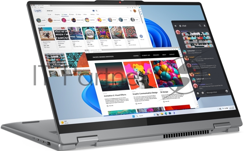 Ноутбук Lenovo IdeaPad 5 2-in-1 16IRU9 16(2048x1280 OLED)/Touch/Intel Core i7 150U(1.8Ghz)/16384Mb/512SSDGb/ Graphics/Cam/BT/WiFi/57WHr/war 1y/1.9kg/luna grey/noOS + 65W, Pen, RU kbd