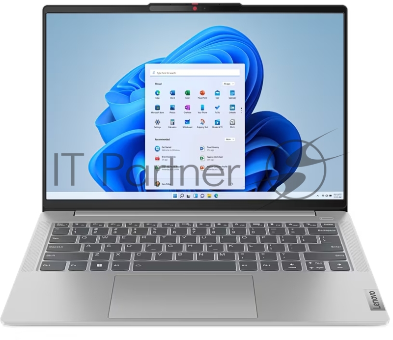 Ноутбук Lenovo IdeaPad Slim 5 14IAH8 14(1920x1200 IPS)/Intel Core i5 12450H(2Ghz)/16384Mb/512SSDGb/ UHD Graphics/Cam/BT/WiFi/56.6WHr/w 1y/1.46kg/cloud grey/noOS + 65W, RU kbd