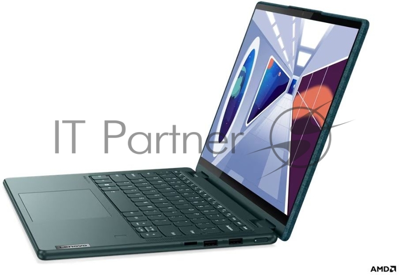 Ноутбук Lenovo Yoga 6 13ABR8 13.3(1920x1200 IPS)/Touch/AMD Ryzen 7 7730U(2Ghz)/16384Mb/1024SSDGb/ Radeon/Cam/BT/WiFi/59WHr/war 1y/1.37kg/dark teal/Win11Home + 45W, Pen, RU kbd