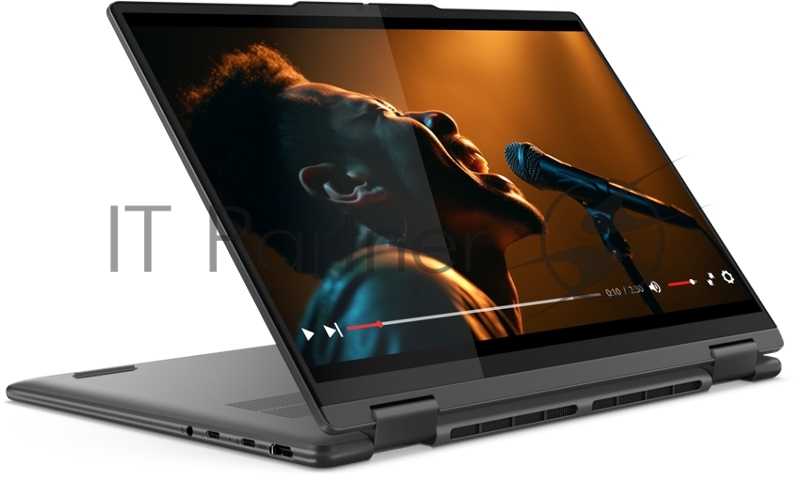Ноутбук Lenovo Yoga 7 2-in-1 14AHP9 14(1920x1200 IPS)/Touch/AMD Ryzen 5 8640HS(3.5Ghz)/16384Mb/1024SSD Radeon 760M/Cam/BT/WiFi/71WHr/war 1y/1.61kg/storm grey/Win11Home + 65W, Pen, RU kbd